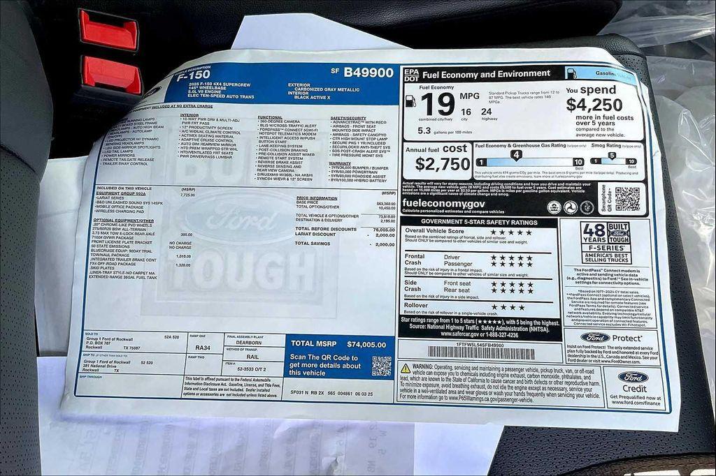 new 2025 Ford F-150 car, priced at $66,626