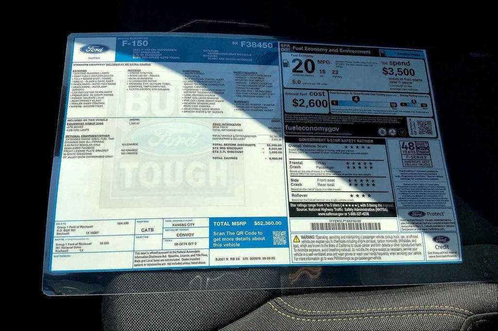 new 2025 Ford F-150 car, priced at $49,260