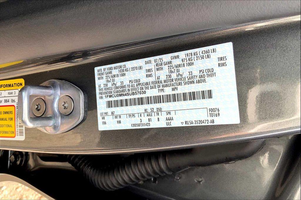 new 2025 Ford Escape car, priced at $30,362