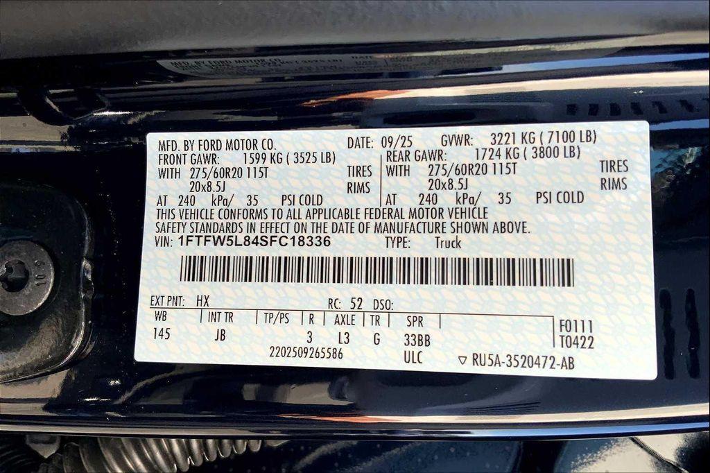 new 2025 Ford F-150 car, priced at $72,185