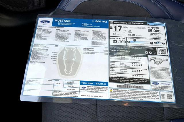 new 2025 Ford Mustang car, priced at $72,225