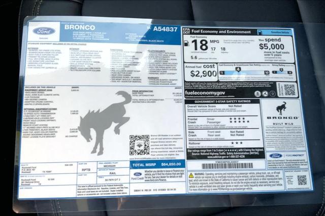 new 2025 Ford Bronco car, priced at $78,991
