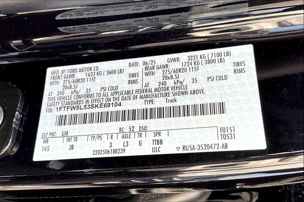 new 2025 Ford F-150 car, priced at $62,545