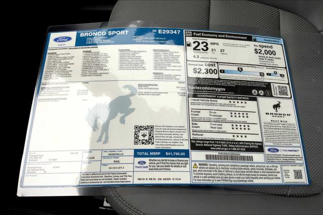 new 2025 Ford Bronco Sport car, priced at $40,790