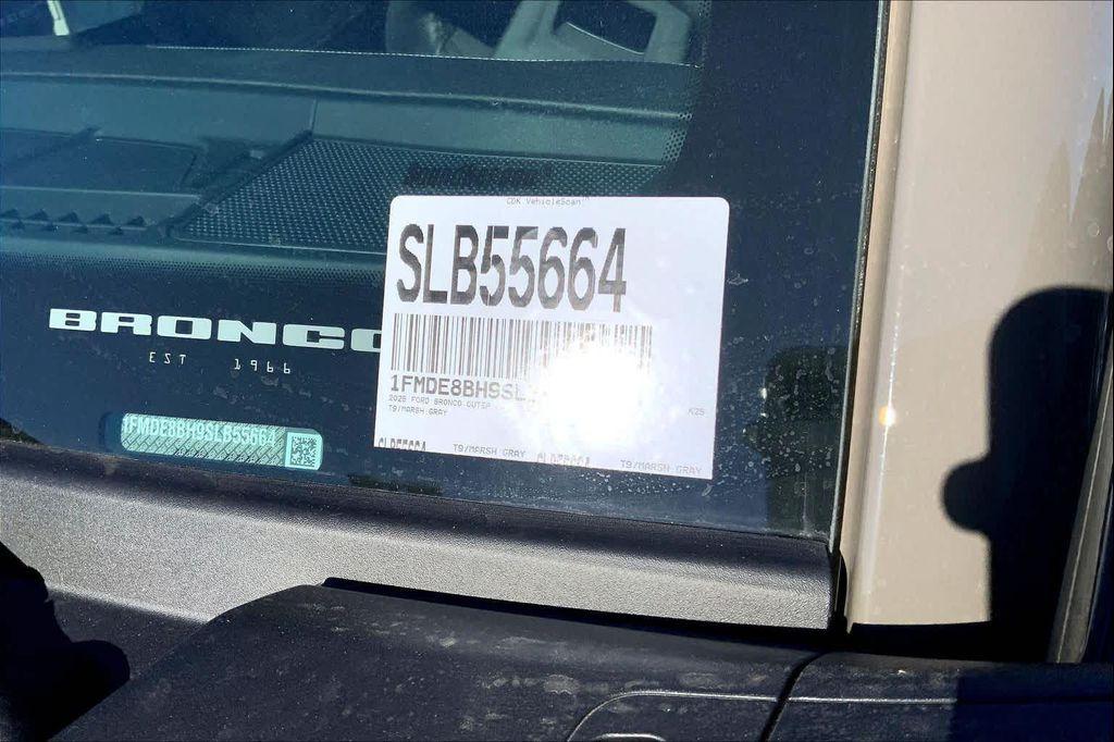 new 2025 Ford Bronco car, priced at $52,620