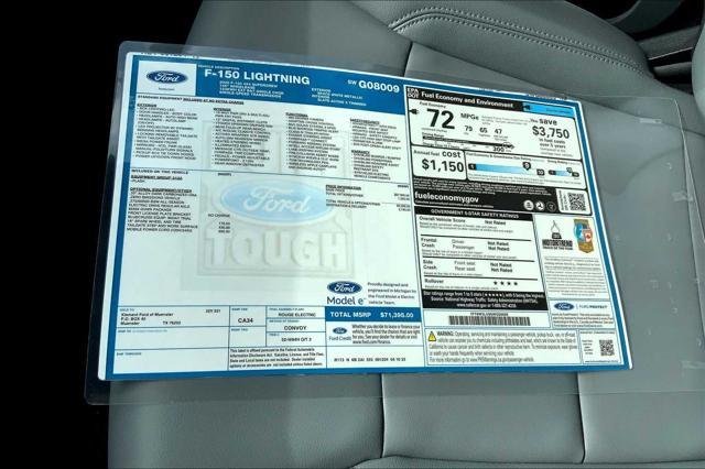 new 2025 Ford F-150 Lightning car, priced at $71,395