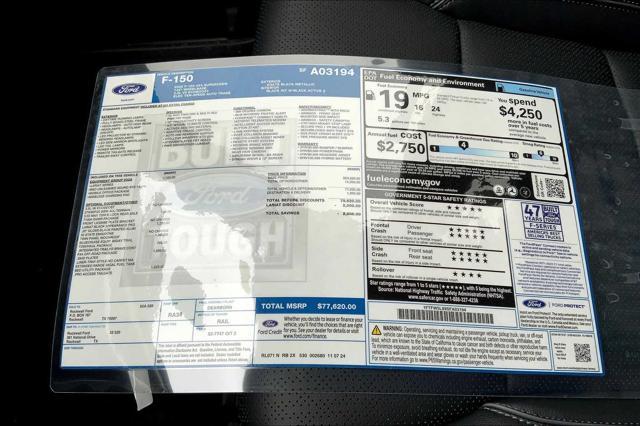 new 2025 Ford F-150 car, priced at $70,945