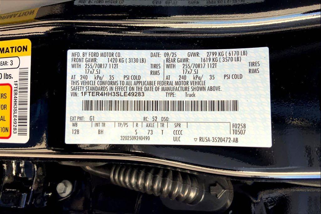 new 2025 Ford Ranger car, priced at $42,123