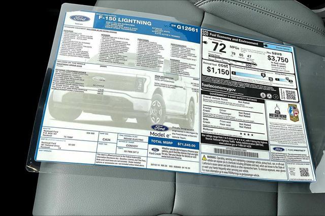 new 2025 Ford F-150 Lightning car, priced at $71,545