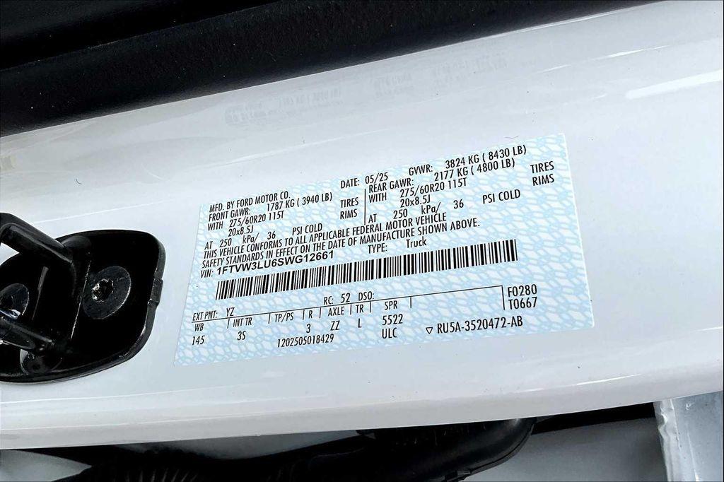 new 2025 Ford F-150 Lightning car, priced at $65,836