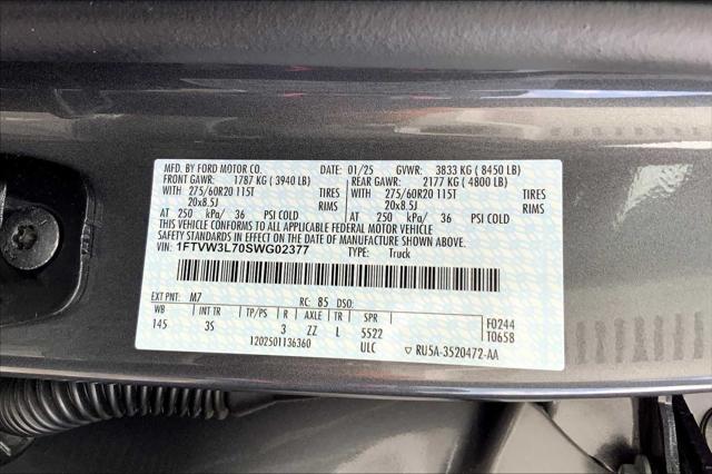 new 2025 Ford F-150 Lightning car, priced at $71,335