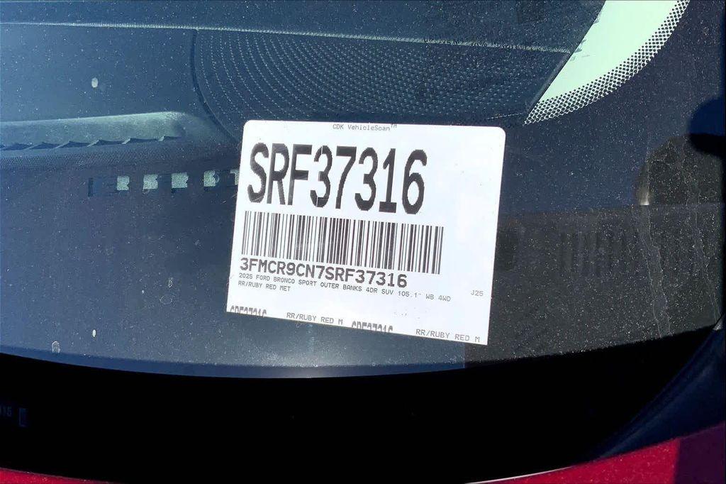 new 2025 Ford Bronco Sport car, priced at $39,247