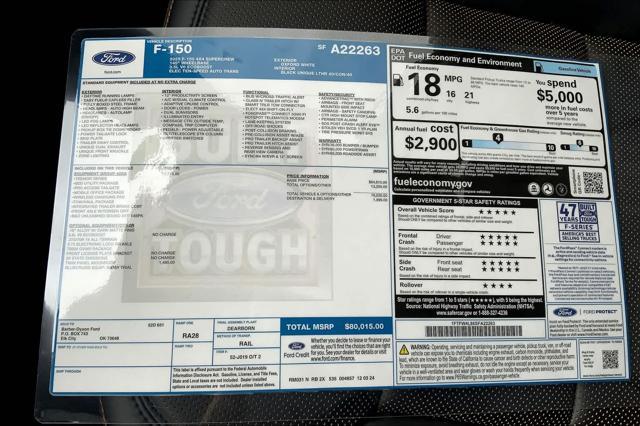 new 2025 Ford F-150 car, priced at $80,015