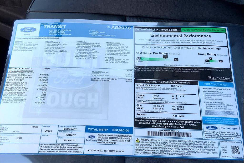 new 2025 Ford Transit-250 car, priced at $52,997