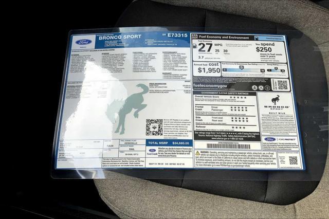 new 2025 Ford Bronco Sport car, priced at $31,180