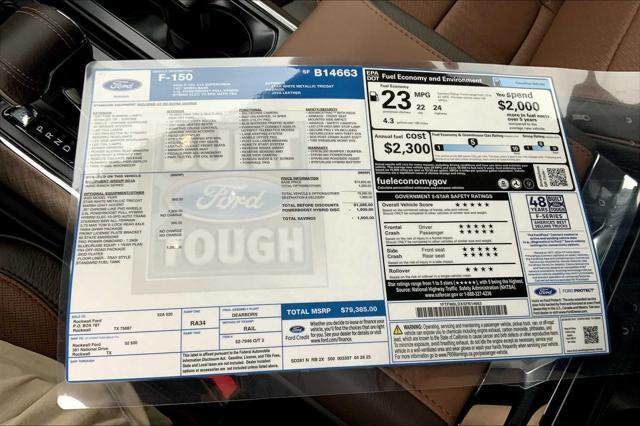 new 2025 Ford F-150 car, priced at $79,385