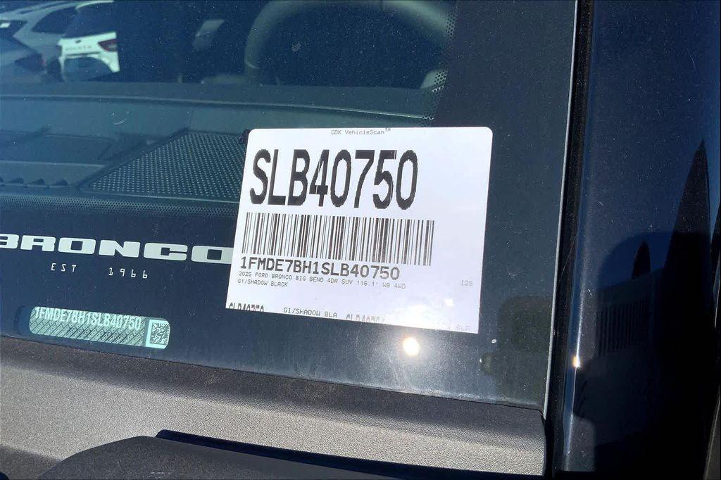 new 2025 Ford Bronco car, priced at $43,828