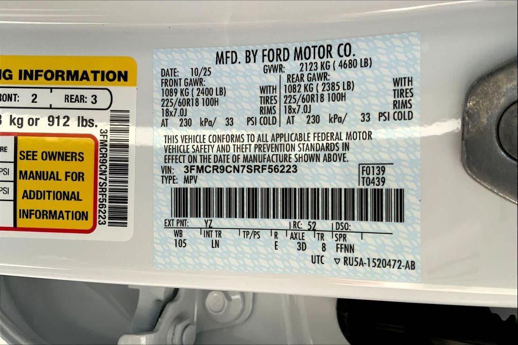 new 2025 Ford Bronco Sport car, priced at $38,790