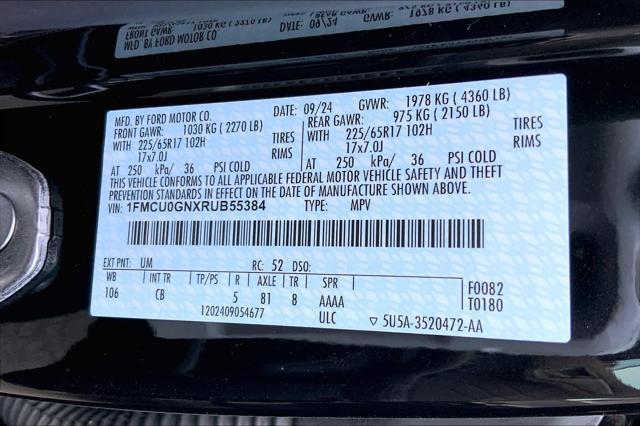 new 2024 Ford Escape car, priced at $30,015