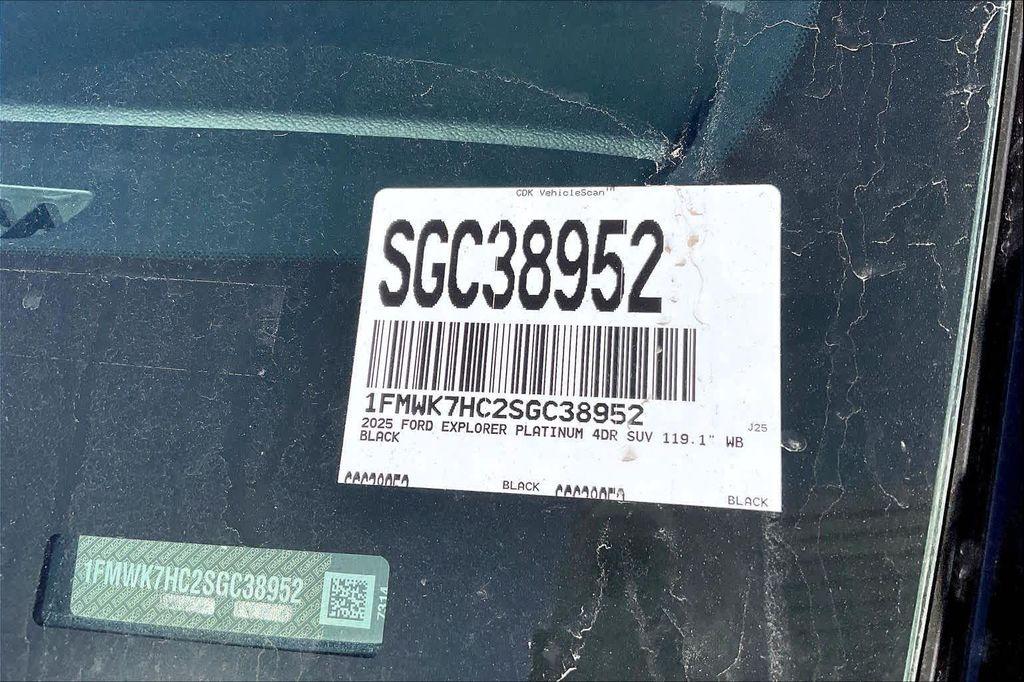 new 2025 Ford Explorer car, priced at $59,800