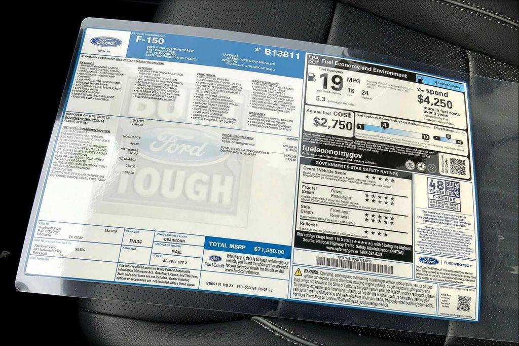 new 2025 Ford F-150 car, priced at $64,052