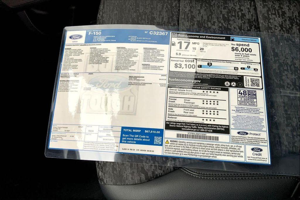 new 2025 Ford F-150 car, priced at $61,561