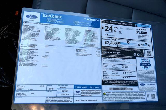 new 2025 Ford Explorer car, priced at $43,420