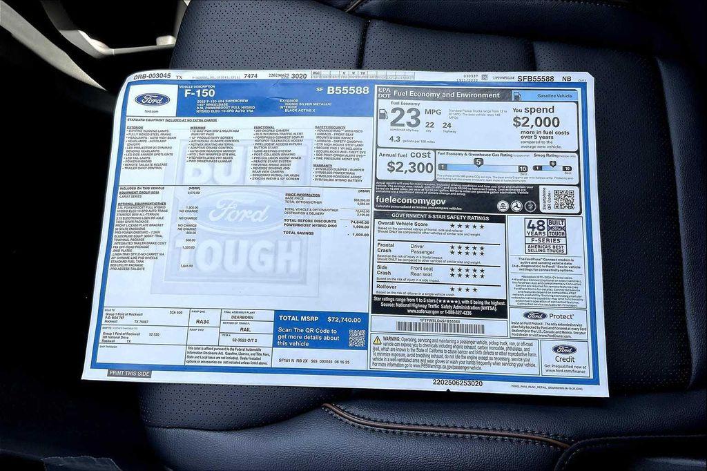 new 2025 Ford F-150 car, priced at $65,116
