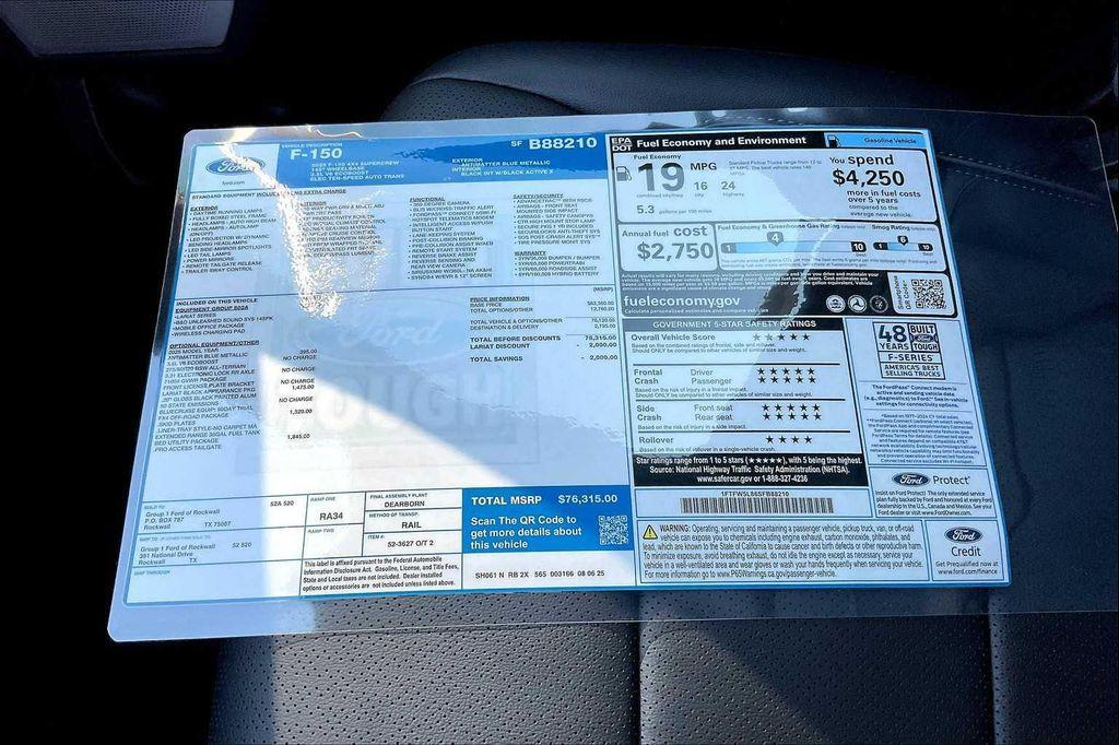 new 2025 Ford F-150 car, priced at $69,320