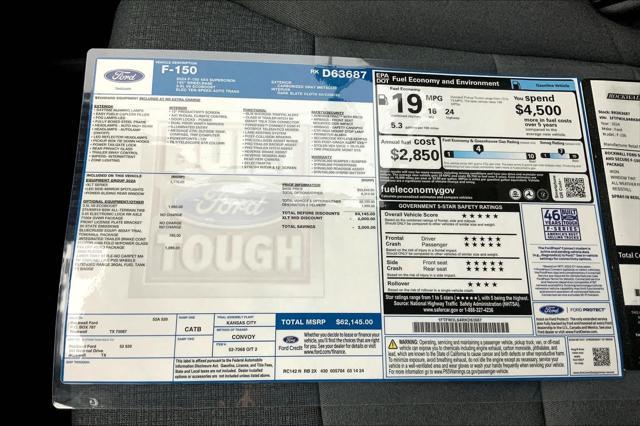 new 2024 Ford F-150 car, priced at $58,477