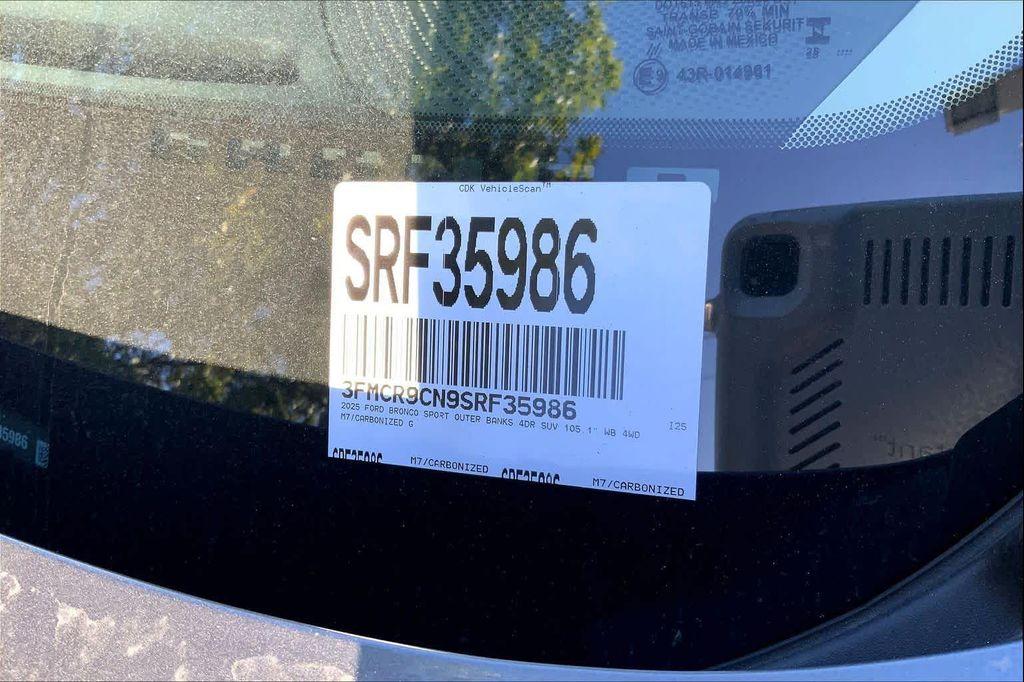 new 2025 Ford Bronco Sport car, priced at $36,773