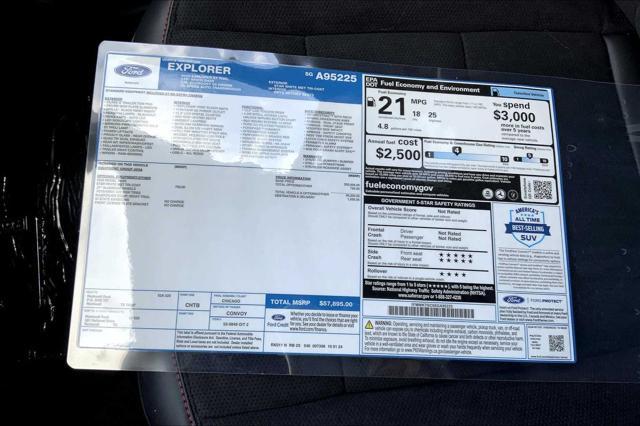 new 2025 Ford Explorer car, priced at $53,027