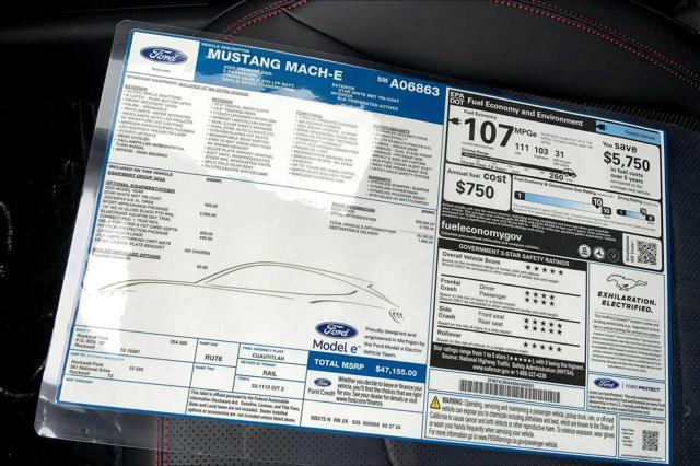 new 2025 Ford Mustang Mach-E car, priced at $47,155