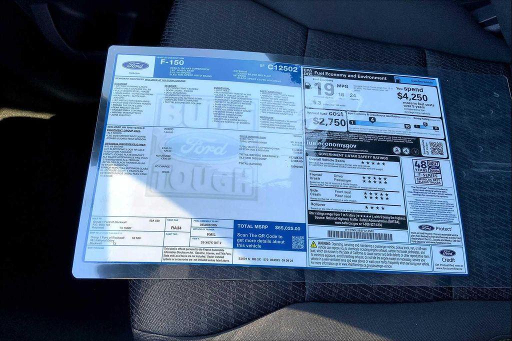 new 2025 Ford F-150 car, priced at $65,025