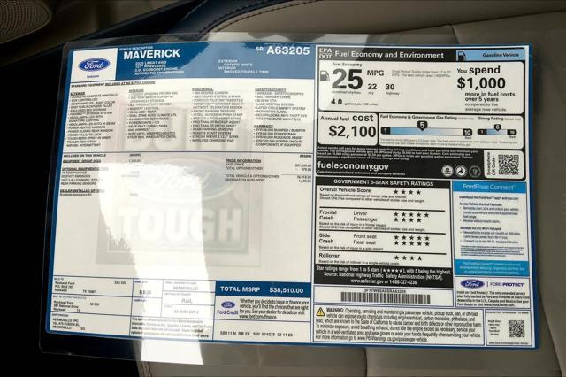 new 2025 Ford Maverick car, priced at $38,510