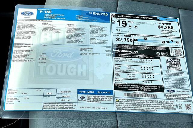 new 2025 Ford F-150 car, priced at $43,316