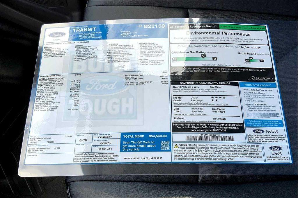 new 2025 Ford Transit-150 car, priced at $54,540