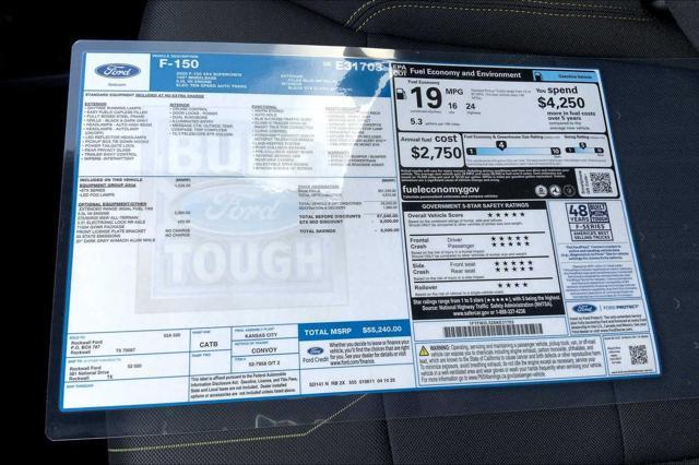 new 2025 Ford F-150 car, priced at $50,256