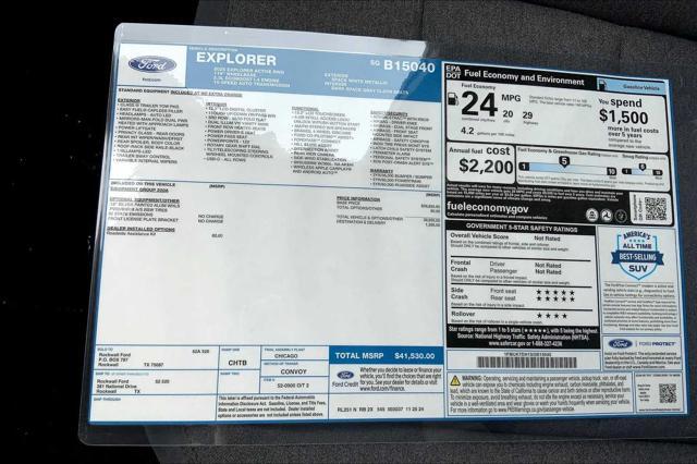 new 2025 Ford Explorer car, priced at $39,086
