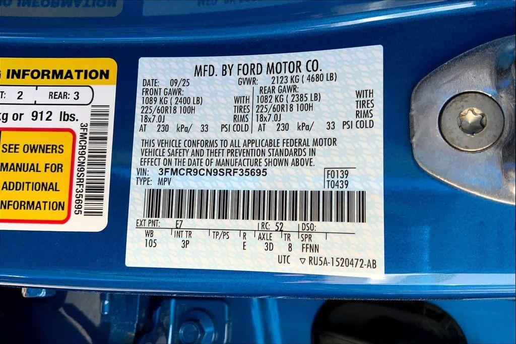 new 2025 Ford Bronco Sport car, priced at $37,136