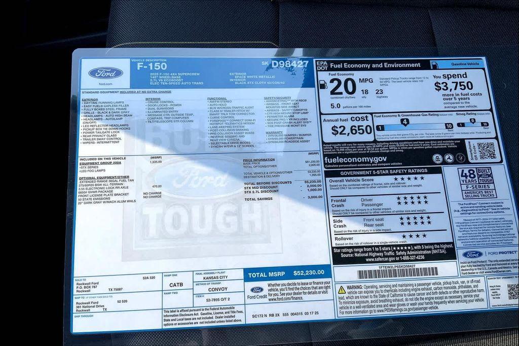 new 2025 Ford F-150 car, priced at $46,839