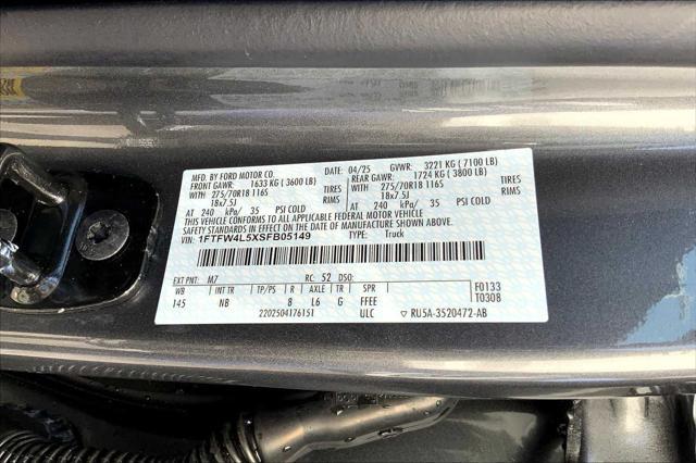 new 2025 Ford F-150 car, priced at $78,620