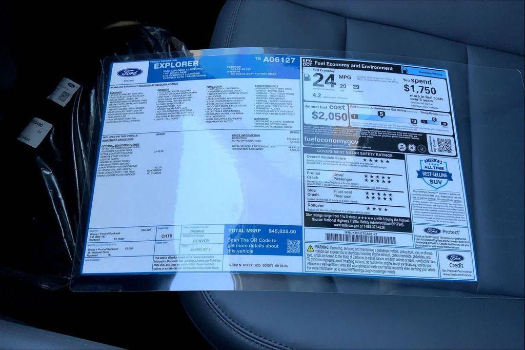 new 2026 Ford Explorer car, priced at $45,825