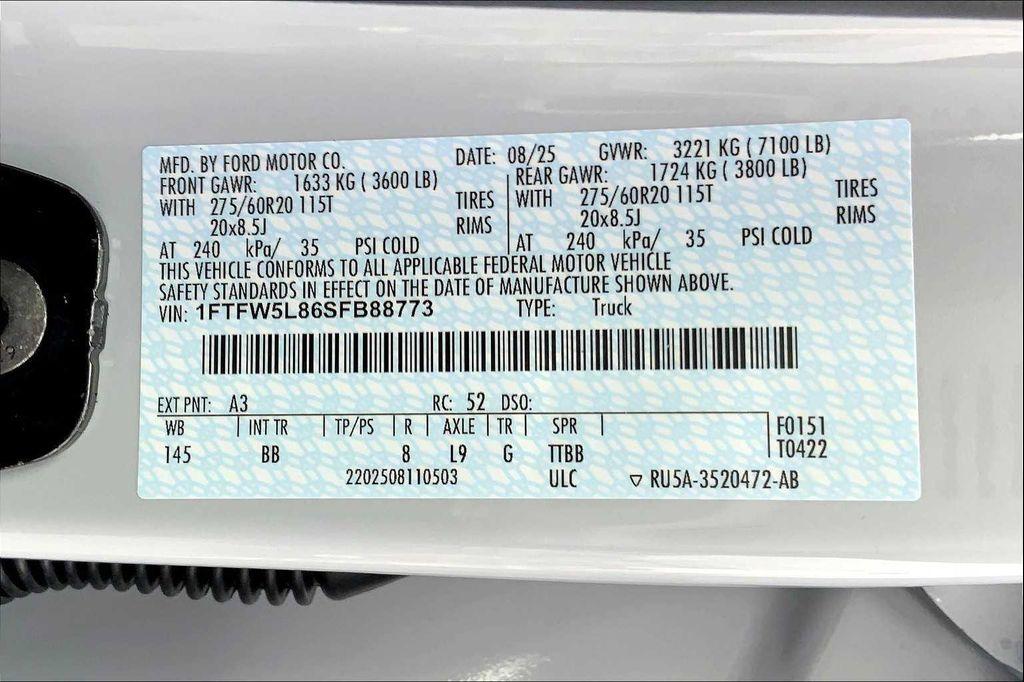 new 2025 Ford F-150 car, priced at $68,577