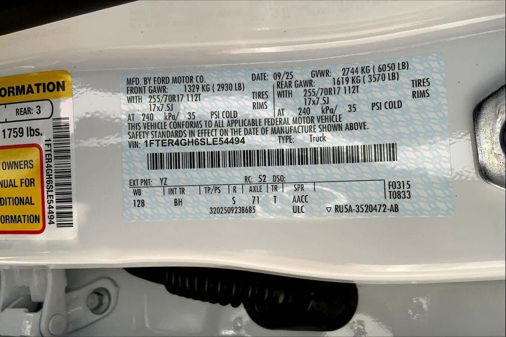 new 2025 Ford Ranger car, priced at $37,805