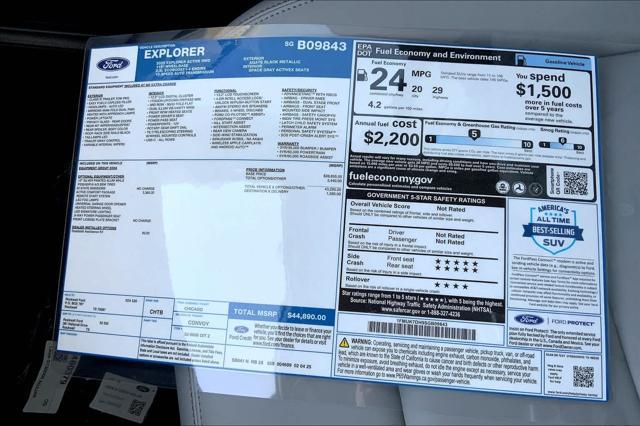 new 2025 Ford Explorer car, priced at $43,229
