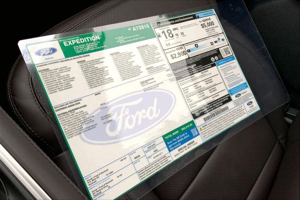 new 2025 Ford Expedition car, priced at $92,010