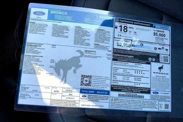 new 2025 Ford Bronco car, priced at $61,689