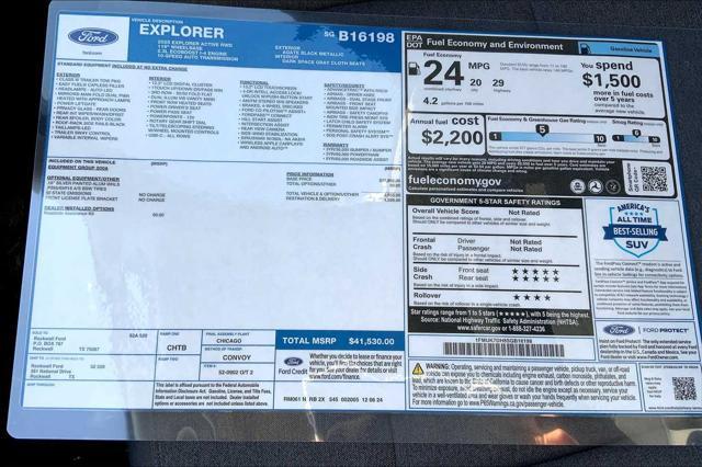 new 2025 Ford Explorer car, priced at $40,141