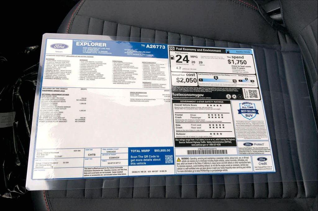 new 2026 Ford Explorer car, priced at $50,855